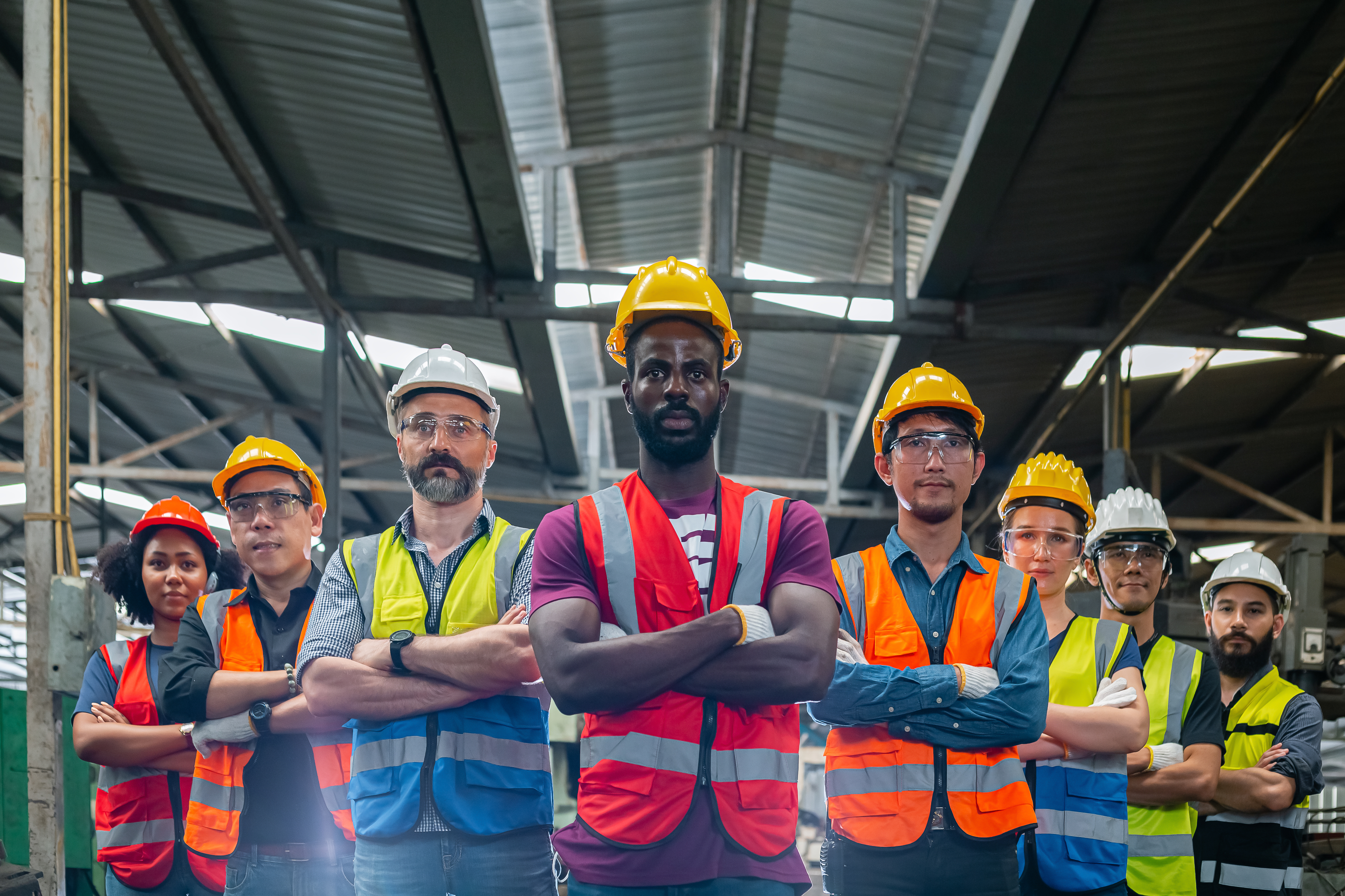 Diverse team of engineering professionals